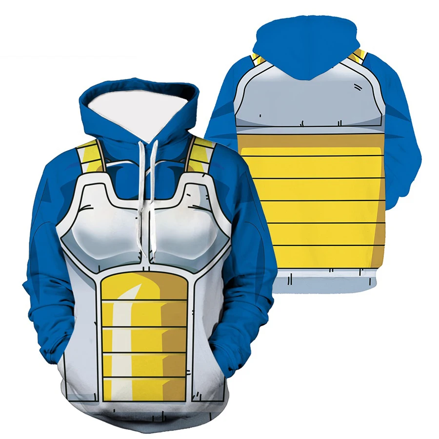 Fall Winter Funny Anime Wukong Cosplay 3D Printing Men's Sweatshirts Fashion Daily Hooded Pullover Long Sleeve Tops Clothing