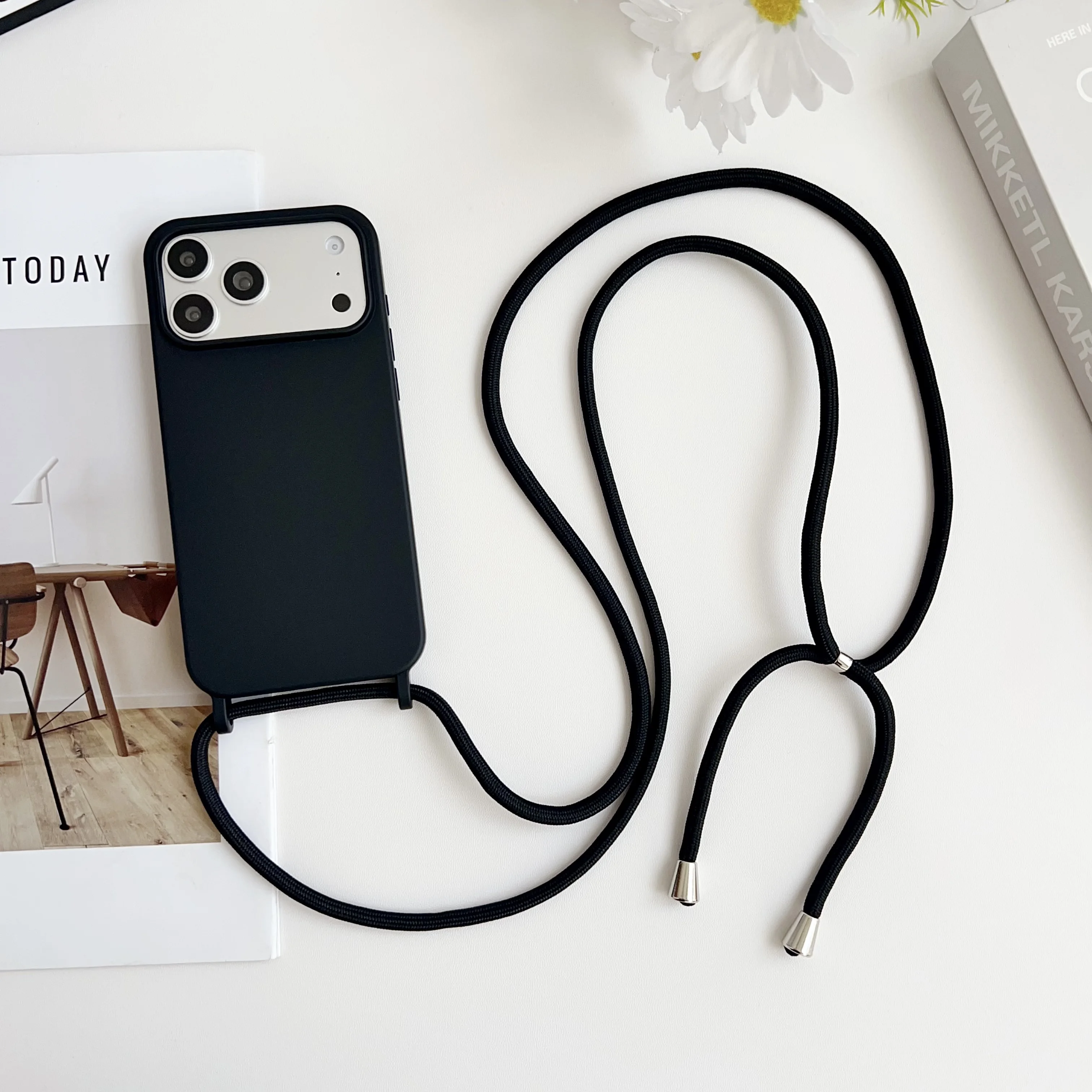 Candy Crossbody Lanyard Cord Silicone Case with Necklace Strap - Soft Bumper Cover