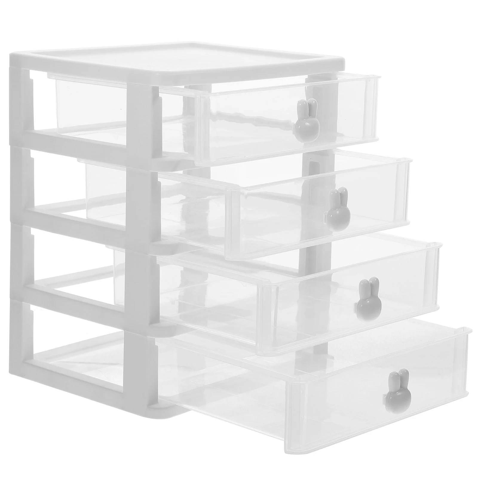 

Desktop Storage Box Makeup Organizer Holder Tabletop Practical Plastic Decorative