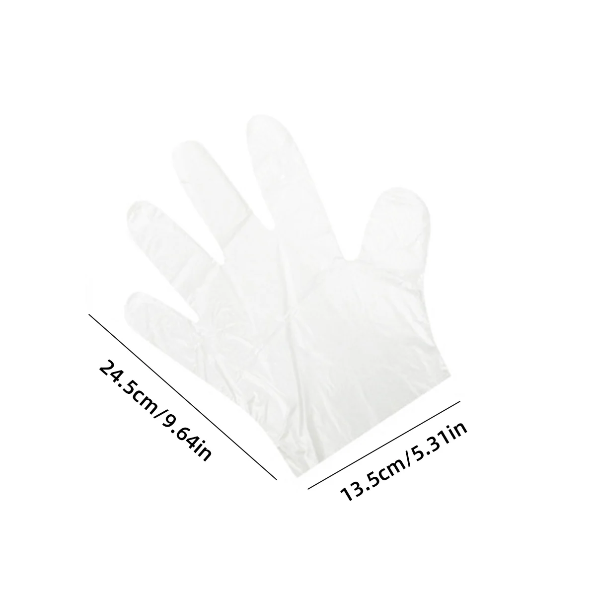 Disposable Gloves Plastic Transparent Oil-Proof Waterproof Kitchen Protect Food Gloves Household Cleaning Tool 100 PCS/Lot