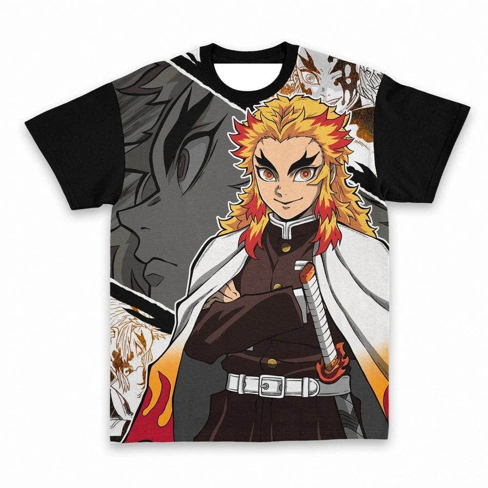 Anime Demon Slayer Komplettes Set der neuesten T-Shirts für Erwachsene, modisch, bequem, Übergröße, lockere kurze Ärmel, Kinder-Cosplay-Kostüme – Detail 6