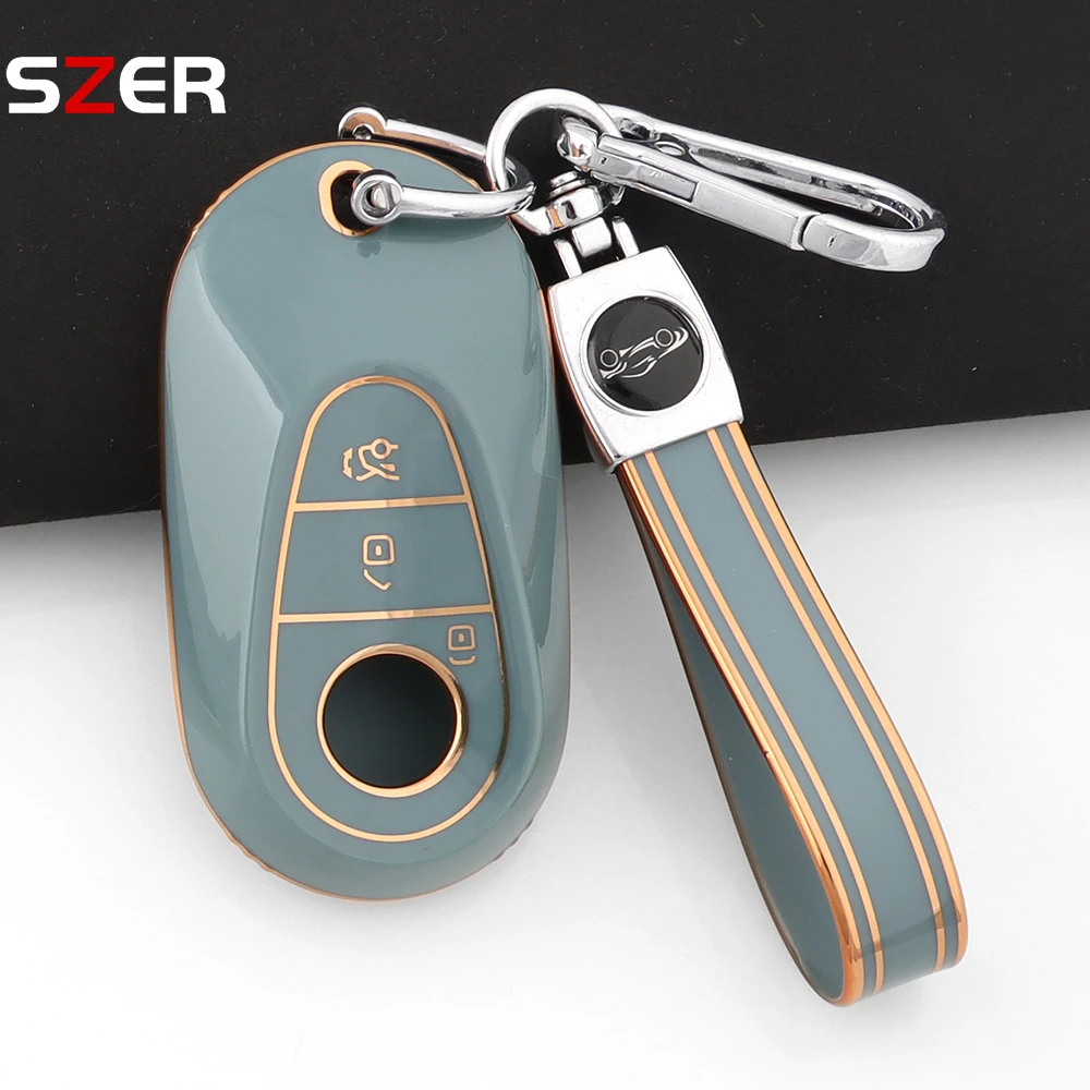 Premium TPU Car Key Protector and Keychain