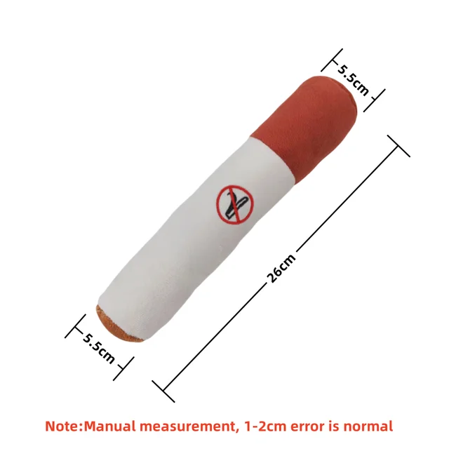 Dog Simulation Cigar Plush Sound Puppy Toys Green Stick Dogs Pet Chew Bite Toy With Squeake Stuffed Raw Dog Joint Toys Spot Good 6