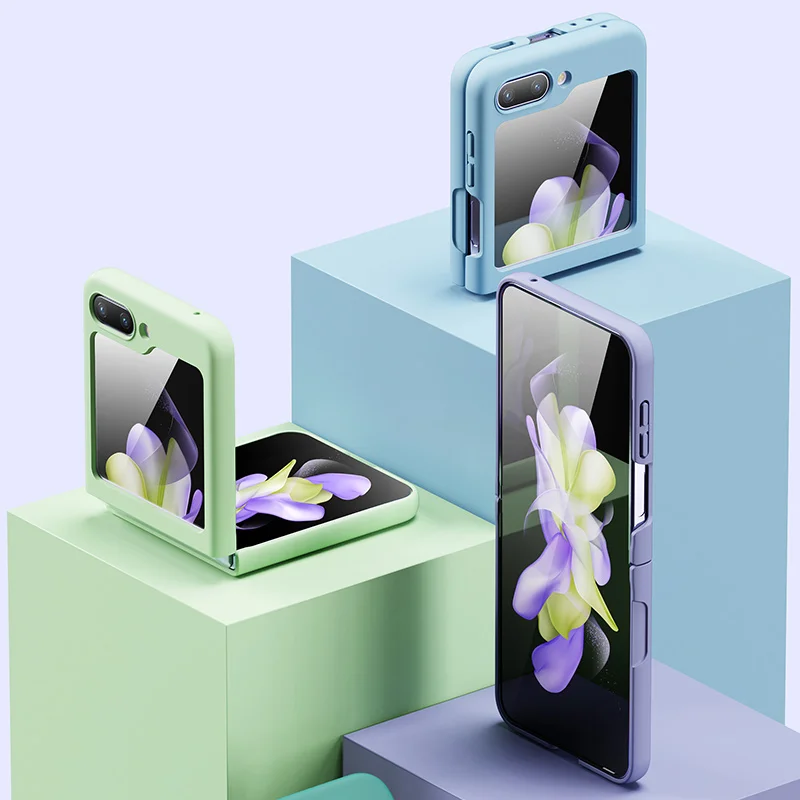 Elegant Shockproof Anti-Scratch Flip Phone Case with Skin Feel Finish