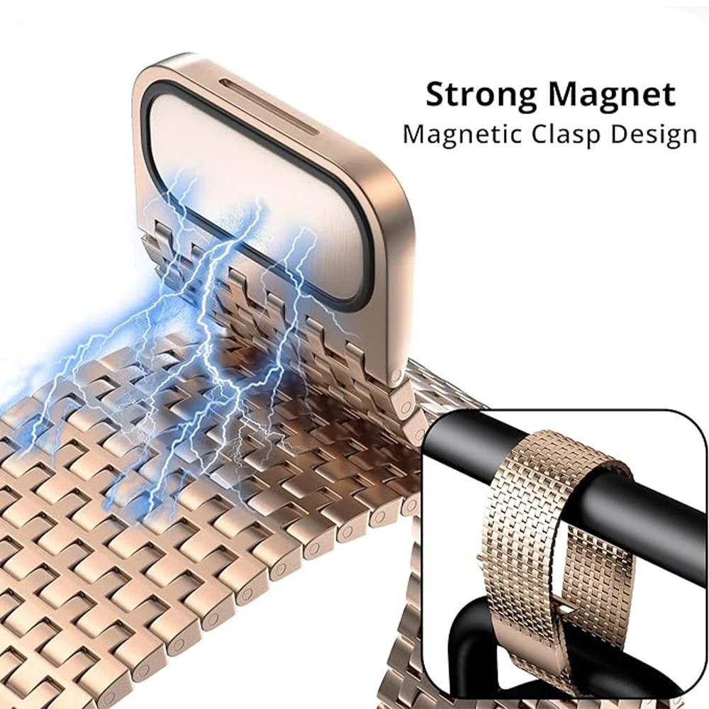 ساعة جذب مغناطيسي من الفولاذ الكربوني ، رباط ، 49...