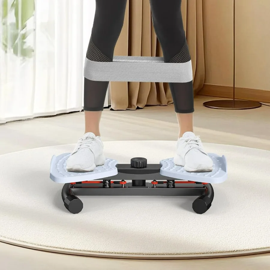 Waist Twister Machine with Resistance Band, Silent Exercise Twist Board for Core & Belly Fat Workout, Non-Slip Home Fitness Disc