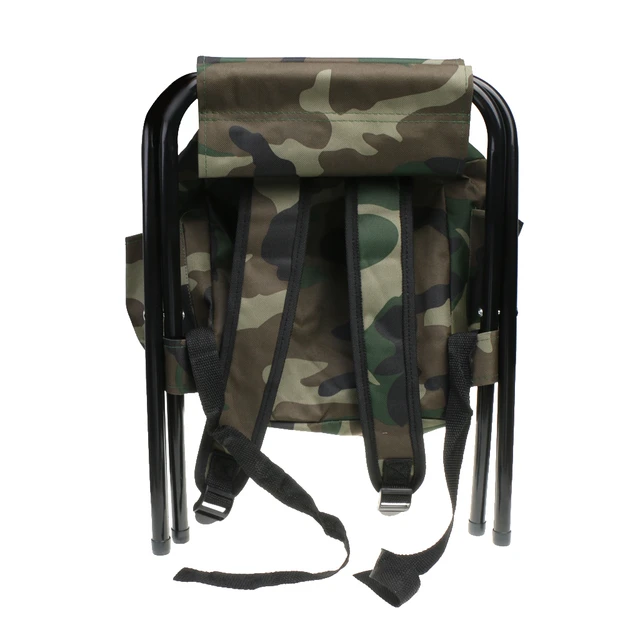 Hunting Fishing Tackle Backpack Bag Camping Foldable Stool Seat Chair -  Camo - Fishing Chairs - AliExpress