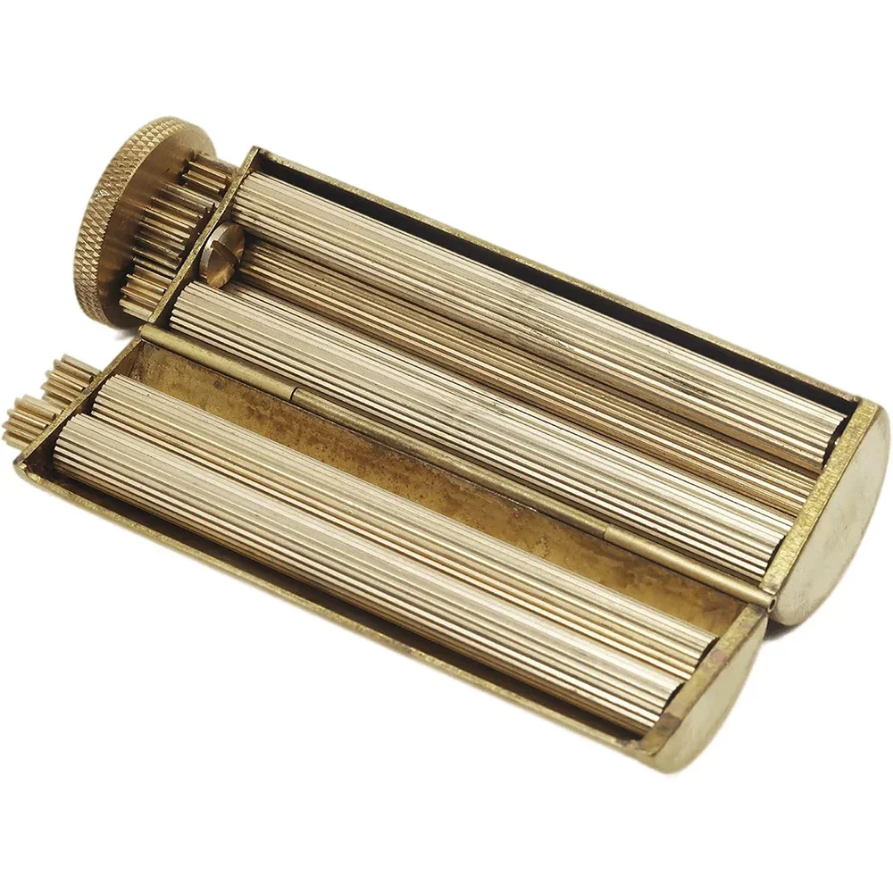 Antique Style Brass Material Manual Mechanical Feeling Tobacco Rolling Machine Retro Nostalgia 70MM 3