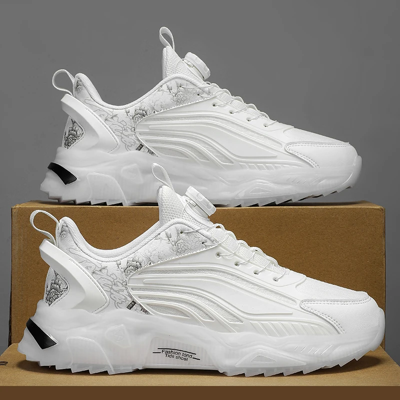 Men's Trendy Skateboard Shoes, Large Size for Men and Women, Ultra-Light Soft Sole and Soft Surface Men's Casual Shoes, Comfortable Non-Slip Casual Lace-Up Sneakers, Suitable for Men's Outdoor Activities