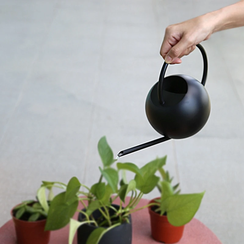 400 ML Stainless Steel Watering Can Small Indoor Plants Mini Watering Can Metal Long Spout