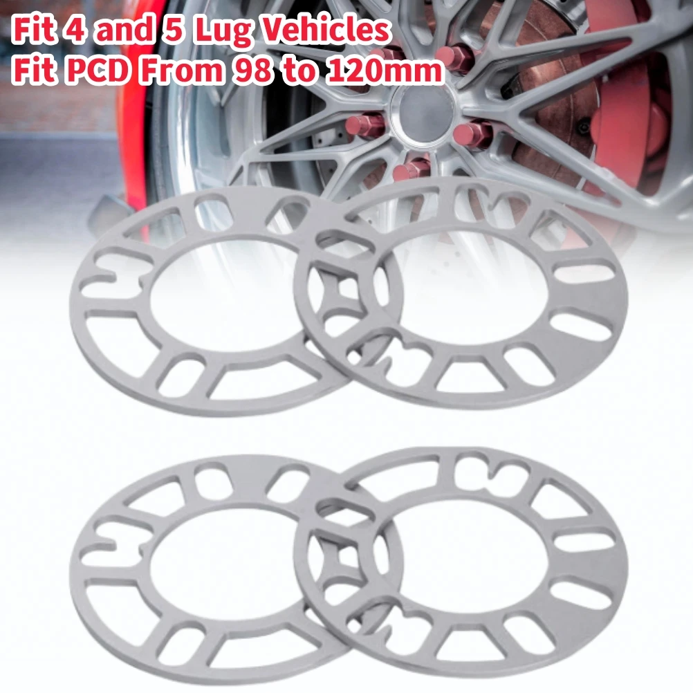 Juego De Cuñas Paciadoras Universal Para Neumáticos De Ruedas De Coche, Aleación De Aluminio, 3mm, 5mm, 8mm, 10mm, 4 Uds. - AliExprs