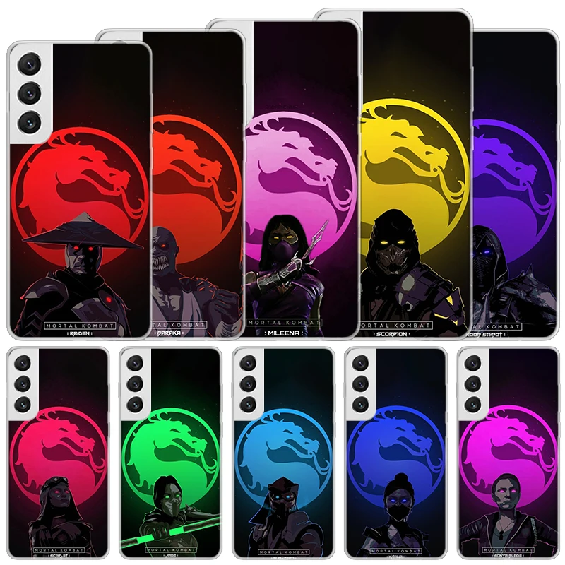 Scorpion Zero Sub Mortal Kombat Custodia Morbida Per Samsung Galaxy S24 S23 S22 S21 Ultra S20 Fe S10 Plus Cover Per Telefono S9 S8 + S10E Fondo