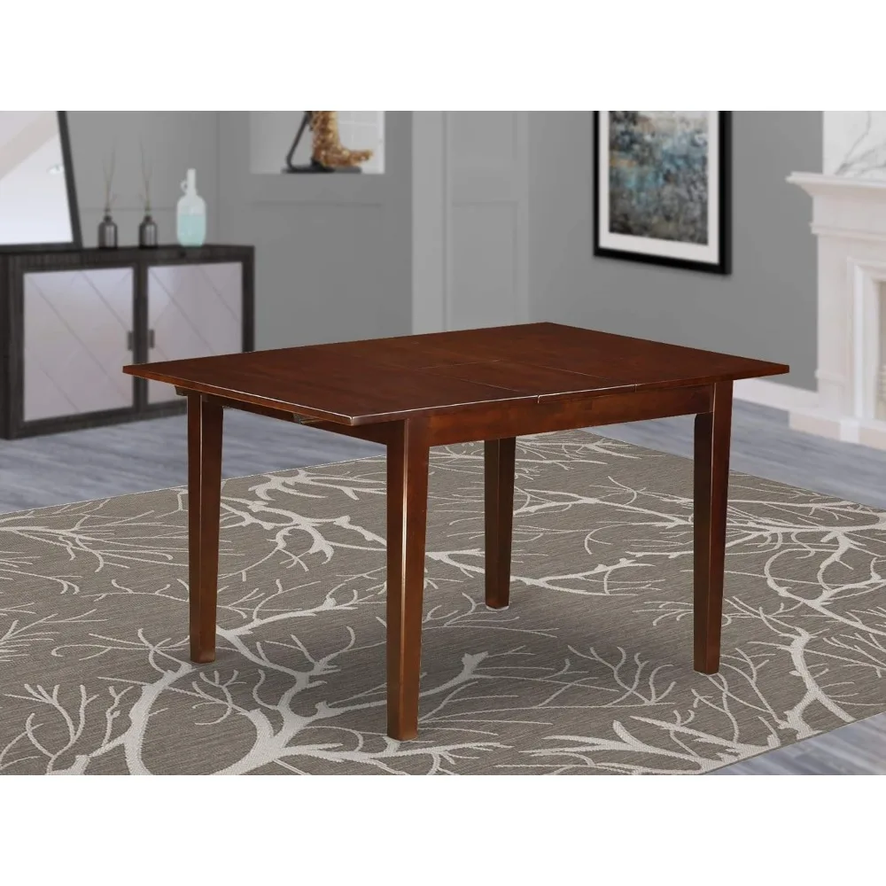

Dining Tables Room Rectangle Kitchens Table Top with Butterfly Leaf, 54 X 32 X 30 Solid Wood Modern Kitchen Rectangular