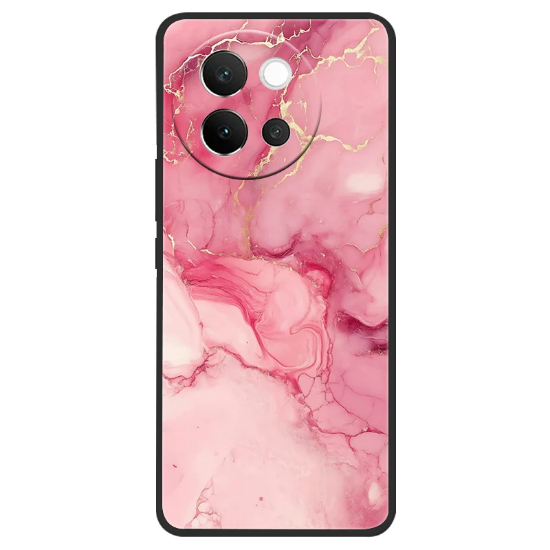 Marble Soft Matte Silicone Back Cover - Full Coverage Phone Shell 6.78 Coque