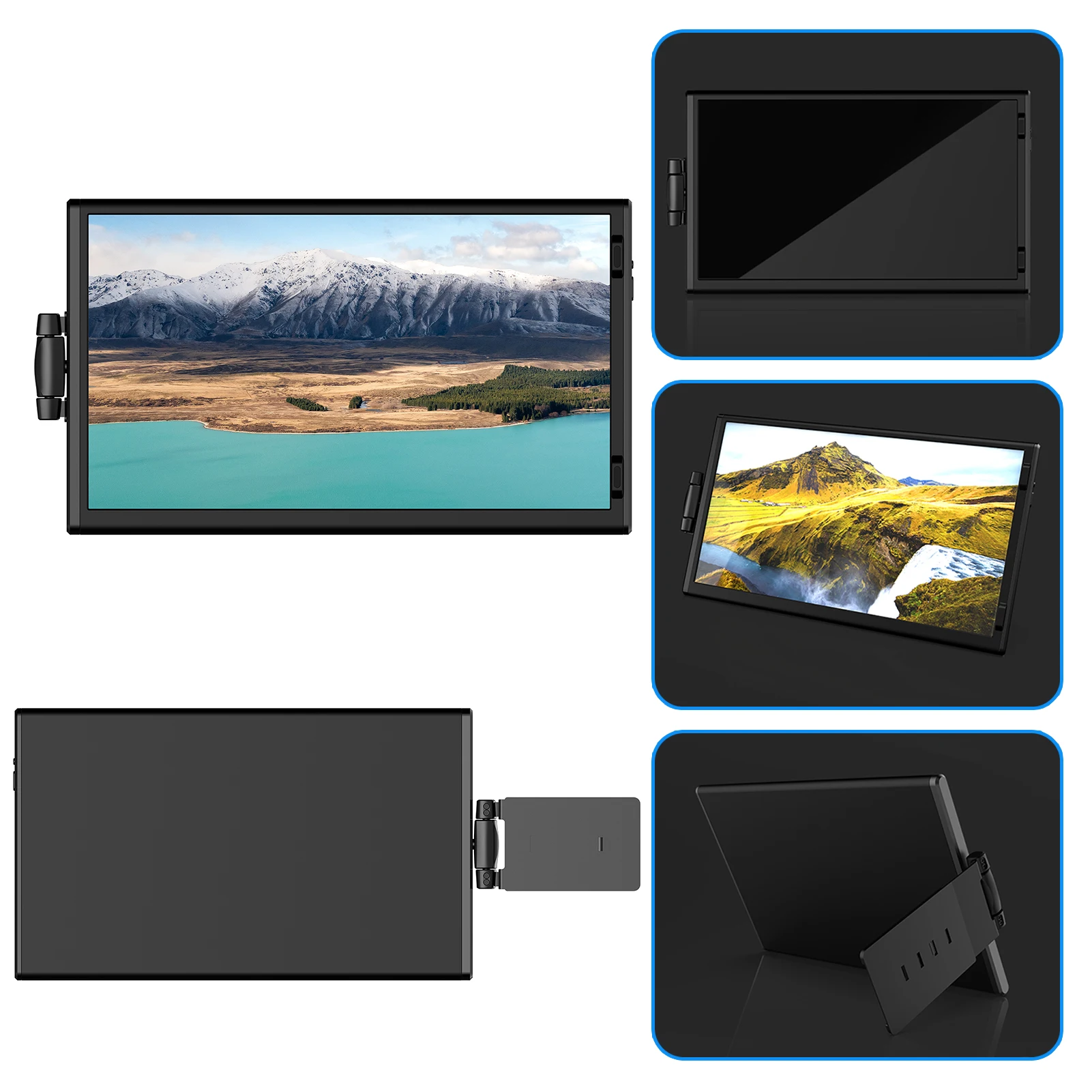 LCD Ʈ  ̽ ũ, ȸ 繫 ǻ C Ÿ ȭ ġ PS4/5 ӿ  г, 14.1 ġ