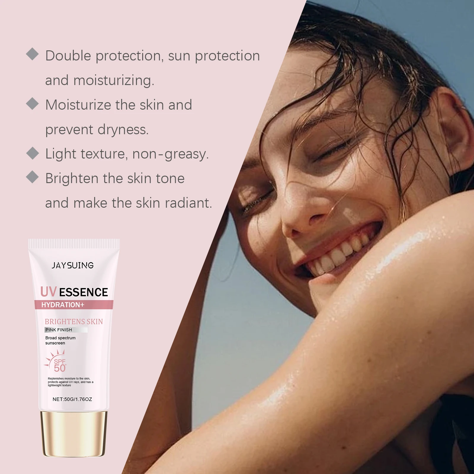Moisturizing Sunscreen Lotion For Body Uv Protection And Brightening_voghion.com