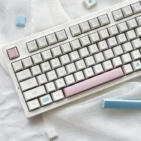 KAOMOJI Milk White Keycap Original Design Cherry Profile DYE Sub ISO Enter 140 Keys/Sets For 99% Standard Mechanical Keyboard - Image 5