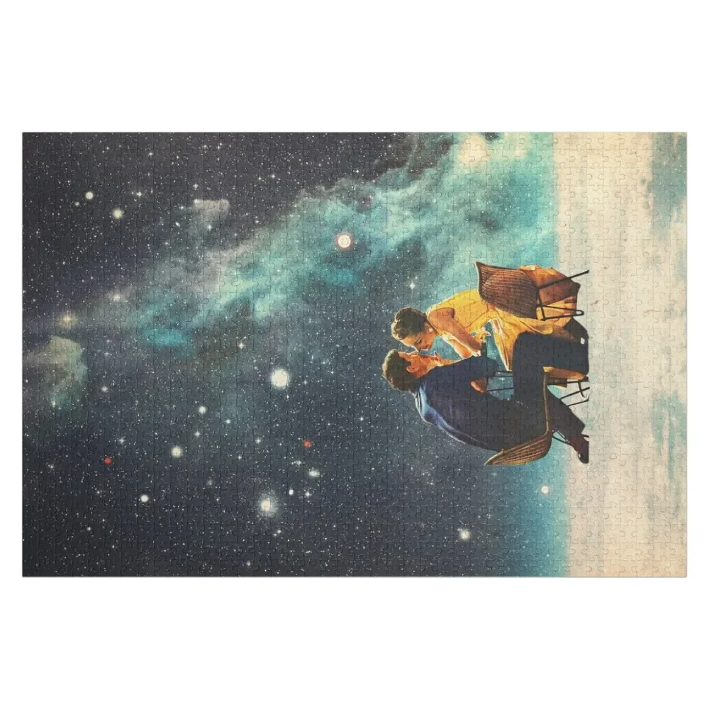 

I'll Take you to the Stars for a second Date Jigsaw Puzzle Personalized Child Gift Name Wooden Toy Puzzle