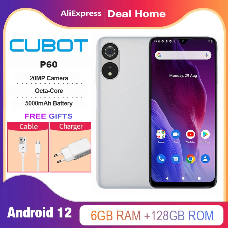 Cubot Note 30, 4G teléfonos móviles, moviles baratos libre android 12,  Octa-core, 4GB+64GB(256GB Ampliado), Pantalla de 6.517 pulgadas, 4000mAh,  20MP, Dual SIM Smartphones, Face ID, moviles baratos y buenos nuevos 2022 -  AliExpress