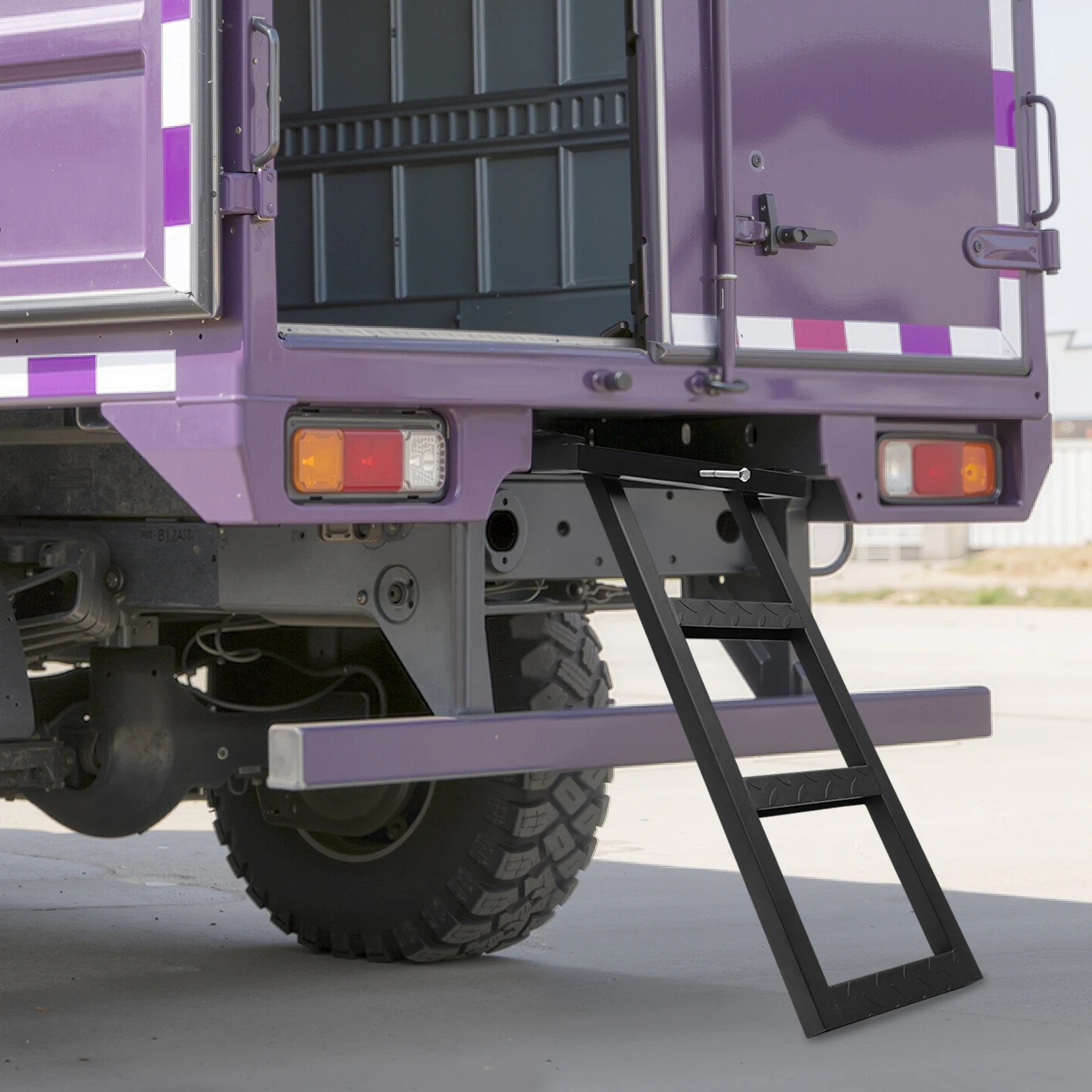 LKW-Einstiegsleiter Ausziehbar 3 Stufen Einstiegsleiter 3-Stufen Einziehbare LKW-Trittstufe – Detail 6