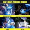 Multi-Process Aluminum MIG Welder Gas/Gasless Flux Core Stick TIG Welding Machine LCD Display Kit 3
