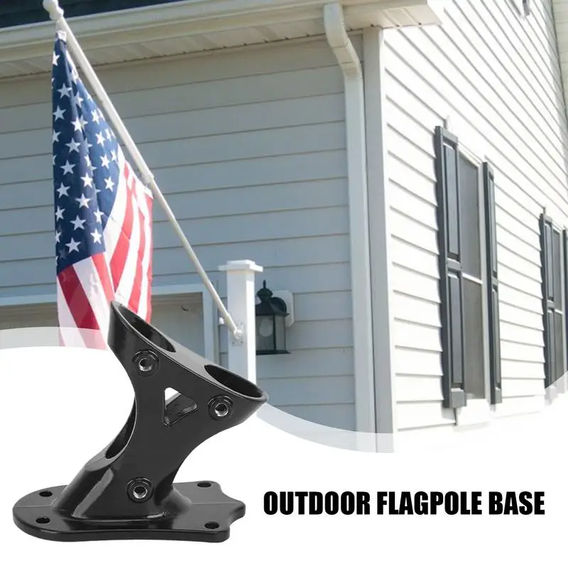 Flag Mount For House Mounting Brackets Aluminum Alloy Heavy Duty Holder Metal Base Stand Heavy Duty Wall Mount For Outdoor Use
