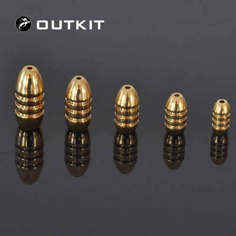 Fishing Tools Fishing Accessories Fishing Counterweight Sinker Fishing Tool Fishing Tackle 10pcs/lot Copper Lead Sinker Weights 10g 7g 5g 3.5g 1.8g Sharped Bullet Copper Fishing Accessories