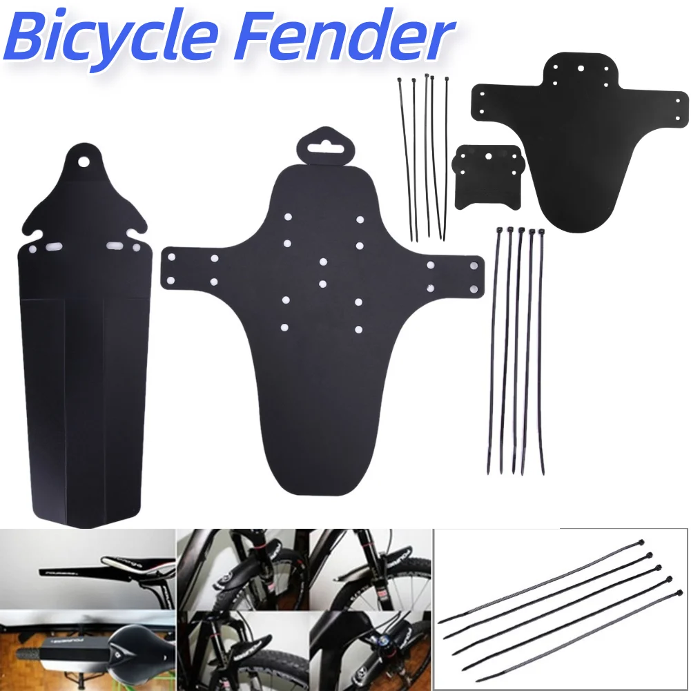 Bike Bicycle Front Rear Mudguard Fenders for Road Cycling Mountain MTB 2Pcs bicycle fender