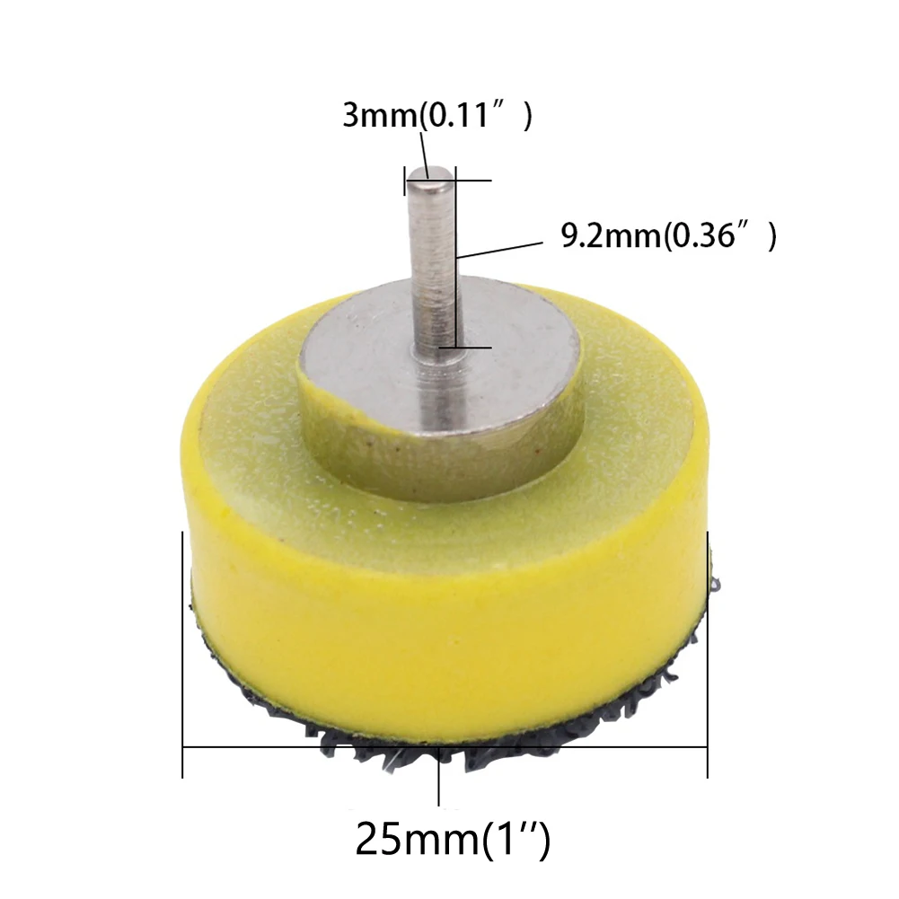 1Inch 25mm Sanding Pad Hook And Loop Backing Pad For D4000 D3000 Rotary Tools 3mm Shank Electric Polishing Self-adhesive Disc