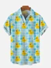Unisex Men's Cosplay Shirts 3D Prints Splicing Cartoon Cute Duck Printing Short Sleeve Shirt Fashion Hawaiian Shirts For Men 5
