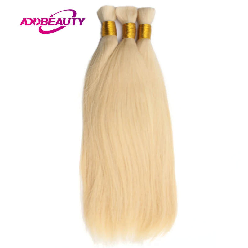 70 cm 200 gram Straight Blonde Bulk Human Hair for Braiding Natural Bulk No Weft human hair extensions