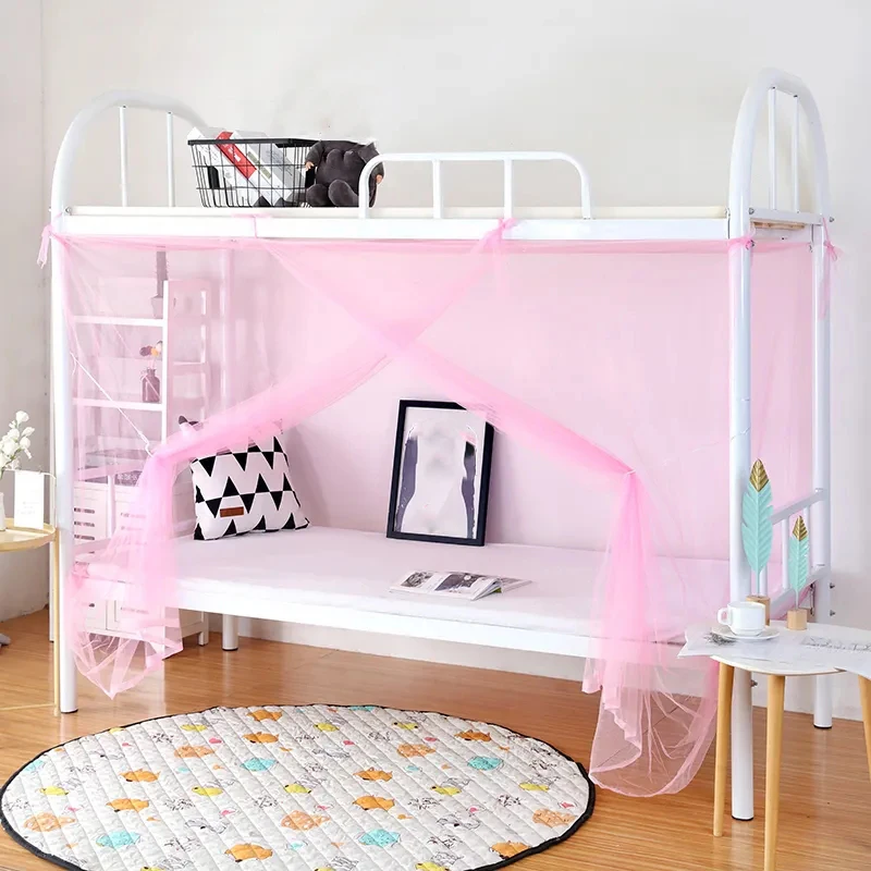 TENTE DE LIT Moustiquaire Pliante Rideaux Portatifs Agrave Baldaquin En