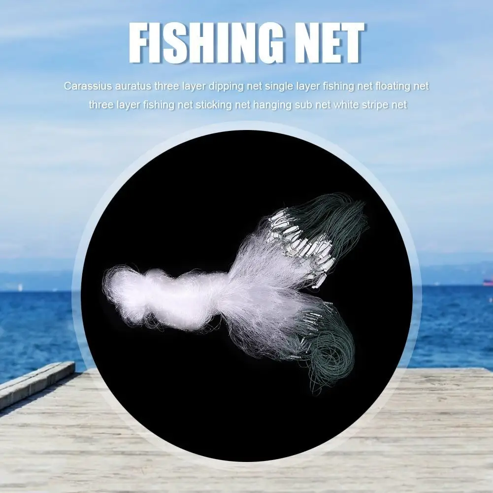 Description Picture 5 of item15/20/30m Fishing Net Monofilament FishMesh Trap Monofilament Gill Net Netting Tackle Outdoor Fishing Accessories