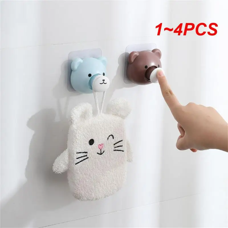 

1 ~ 4 шт. крючок в блистерной упаковке, телескопический, без отверстий, без следов, забавный и милый Невидимый крючок, прочный крючок на клейкой основе