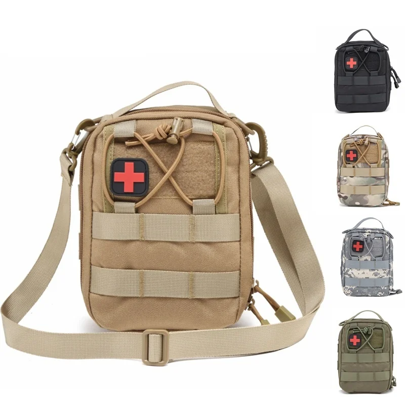 

Outdoor Military Tactical Shoulder Bag Molle Pouch Utility EDC Waist Pack IFAK EMT Medical First Aid Hunting Accessories Bags