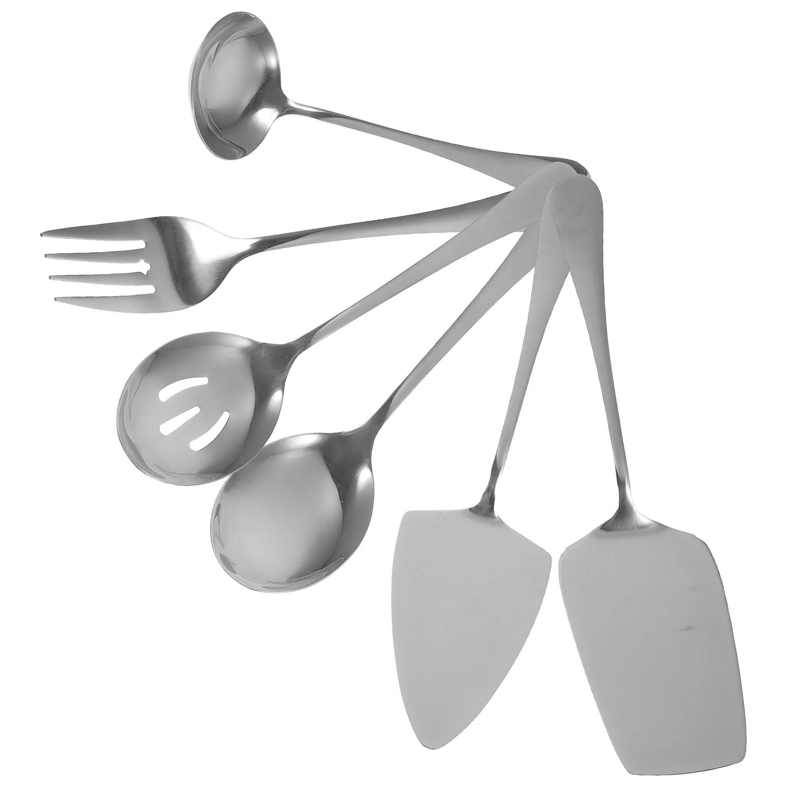 

Chopsticks Set Stainless Steel Cake Knife Banquet Serving Utensils Dinnerware Kit