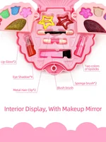Fashion Kids Dress-Up Toy Set, Multi-Layer Shell Princess Makeup Box - Perfect Birthday & Christmas Gift for Girls 4