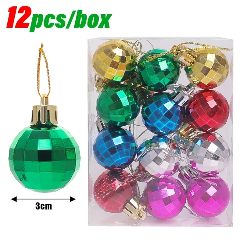 thumbnail image 1 of 12-120PCS Mini Christmas Balls Set Xmas Tree Hanging Ball Pendants Colorful Ball Christmas New Year Party Ornaments Home Decor, 1 of 5