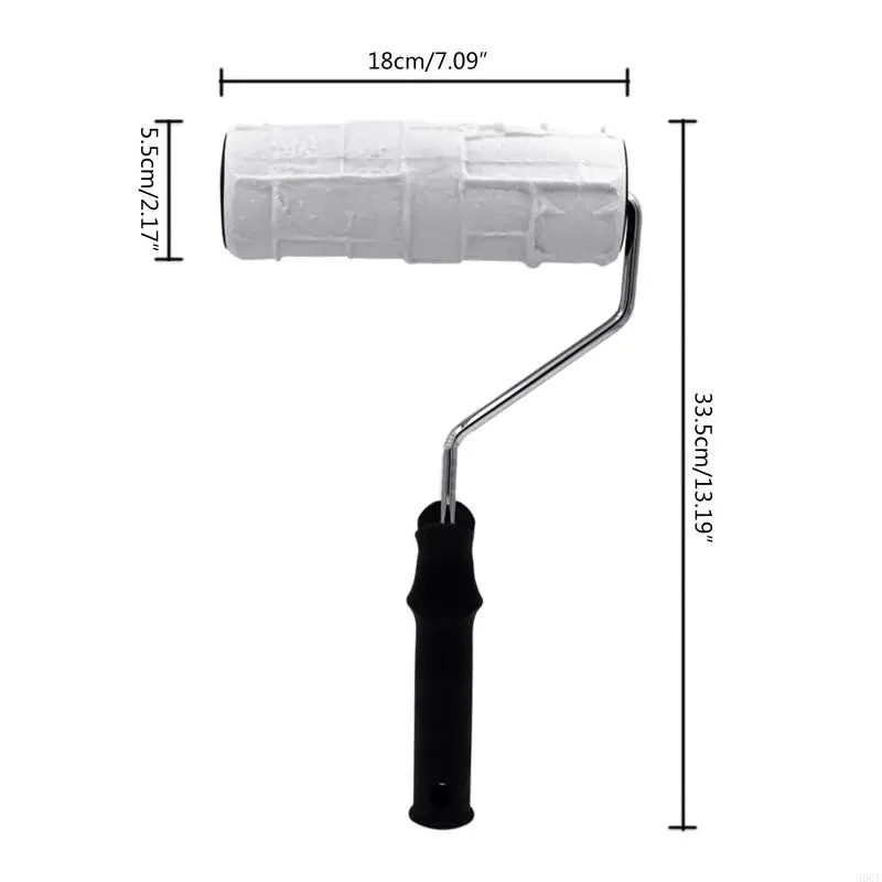 M6CF Embossed Paint Roller for Walls Pattern Embossing Roller Decorative Art Painting Construction Tool WallDecoration