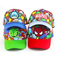 New Cartoon Disney Spiderman Cap For Kids Marvel Printing Baby Baseball Caps Boys Girls Hip Hop Sun Hats Spring Autumn Child Hat 2
