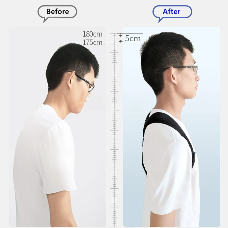 Back Posture Correction Belt Hunchback Prevention Correction of Sitting Posture Unisex Breathable Body Shaping Support Braces 2
