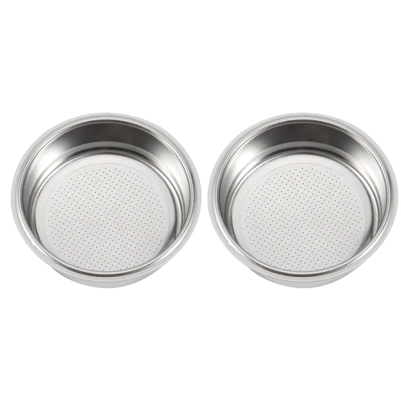 

Hot 2X Coffee Filter,51Mm Stainless Steel Coffee Filter Cup Basket,Non-Pressure Coffee Maker Filters, A