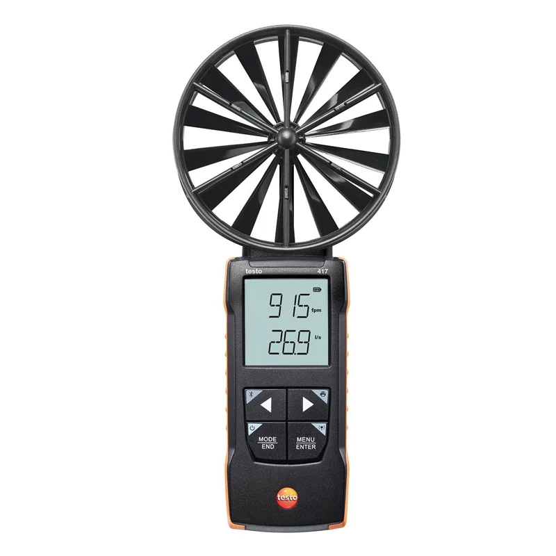 Testo 417 디지털 100mm 베인 풍속계(앱 연결 기능 포함) 0563 0417