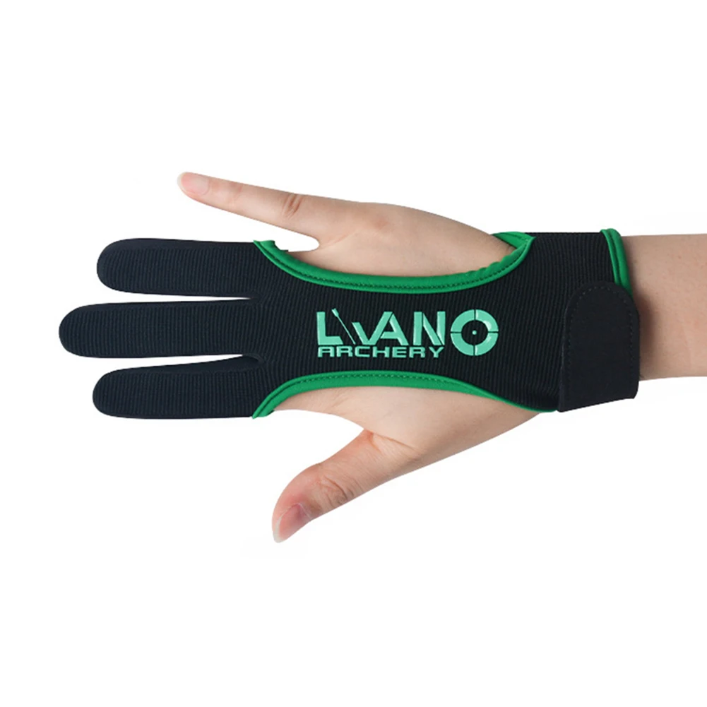 Outdoor Three-Finger Guard Gloves Recurve/American Bow Elastic Hand Protector