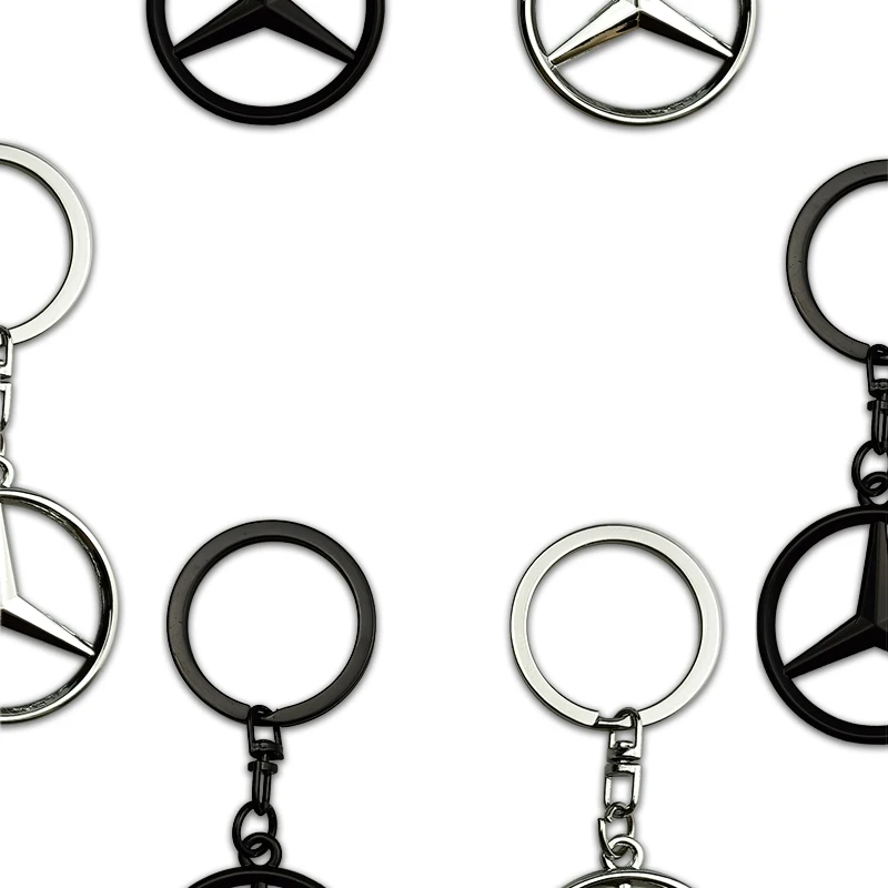 

Metal Car Logo Keychain Key Holder for Mercedes Benz W210 W212 W168 W203 W204 W251 A200 E350 S350 S300L S300 CLK CLA SLK GLE GLK