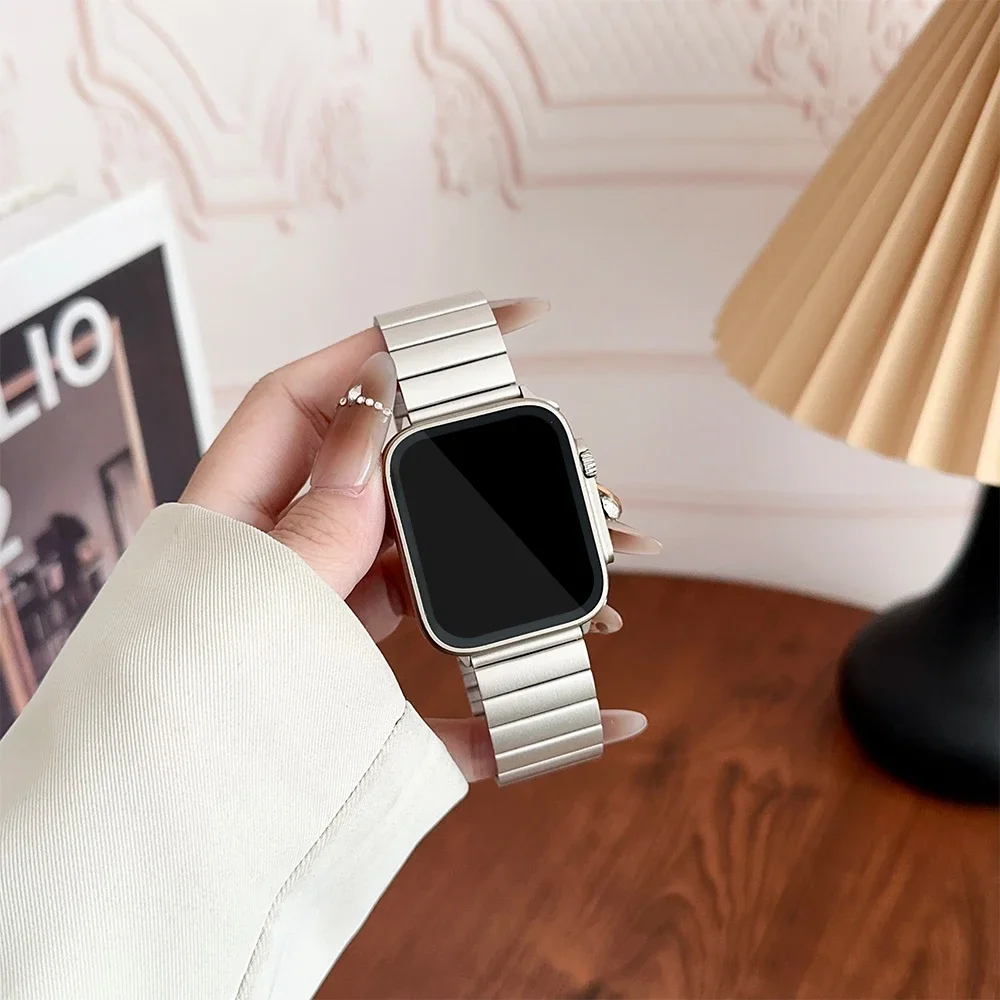 Stainless Steel Magnetic Link Watch Strap Bracelet