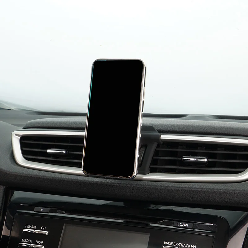 Mobile phone holder magnetic air vent mount bracket clip for Nissan X-TRAIL T32 QASHQAI J11 J12