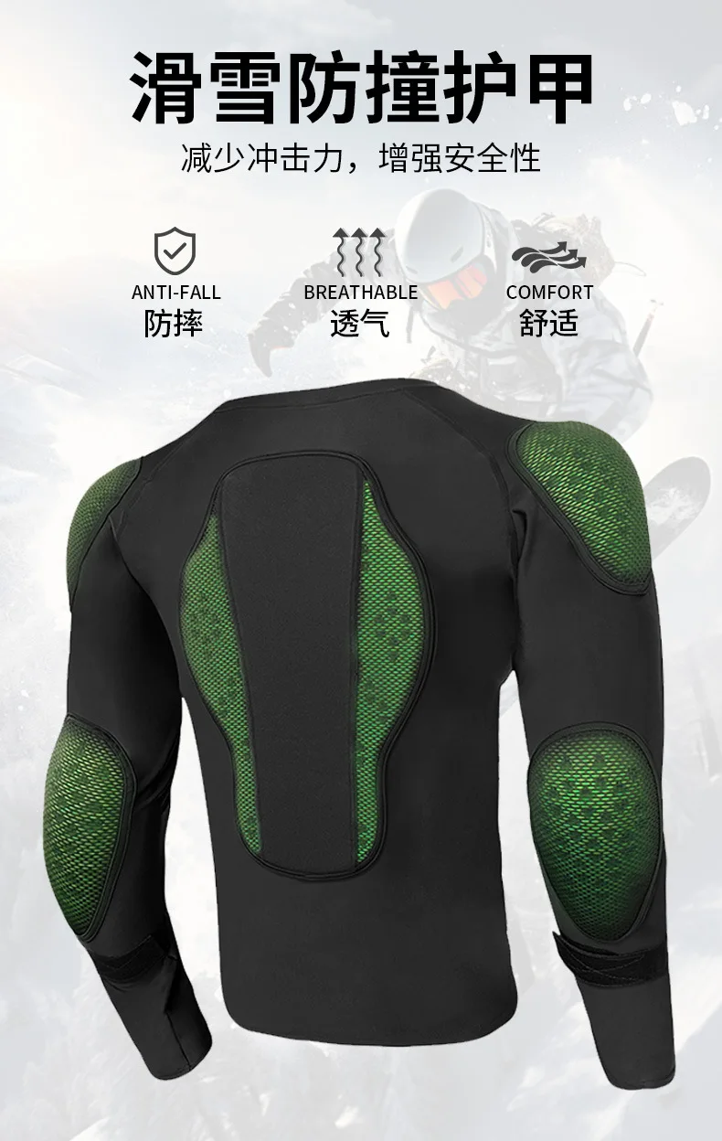 Adult Motorcycle Armor Jacket Shorts Elbow Knee Pads Ski Snowboard Protective Gear Chest Shoulder Guards for Sports Racing Sdc6f4e77864a4dc8b61778631c64ca80Z
