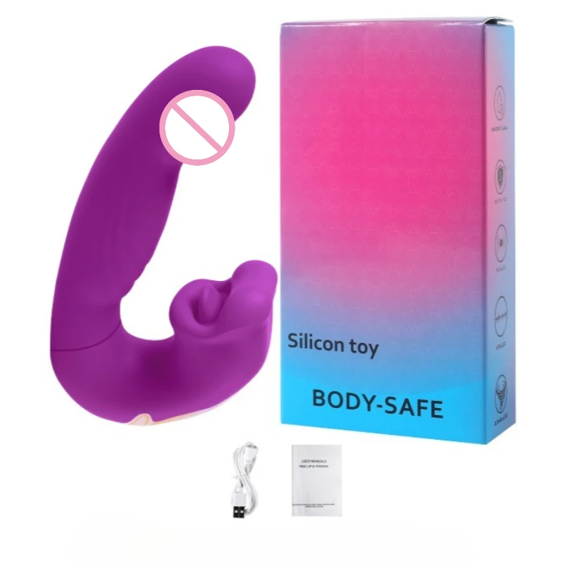 3 in 1 Sex Toys G Spot Vibrator Adult Sex Toys for Women, Tongue Rose Sex Toy Dildo Clitoral Stimulator with Licking Sucking 7