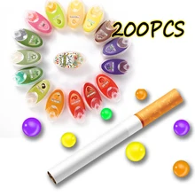 

200PCS DIY Flavor Menthol Cigarette Capsule Pops Beads Fruit Flavor Mint Cigarettes Holder flavour Filter Smoking accessories